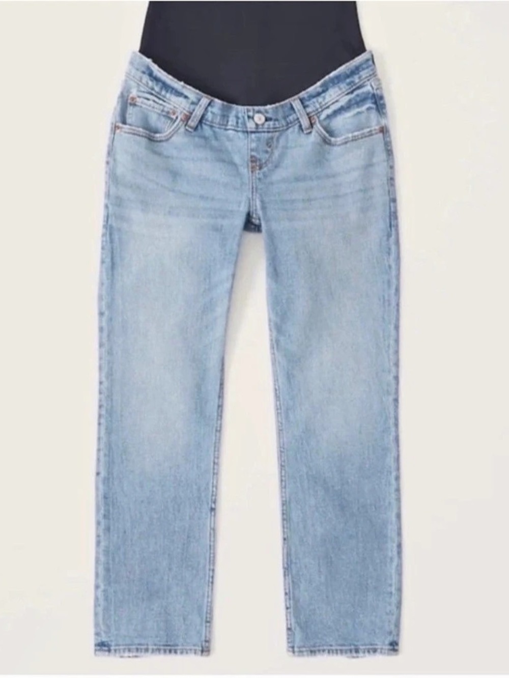 Abercrombie & Fitch Maternity Ankle Straight Jean - Size 26S Light Blue